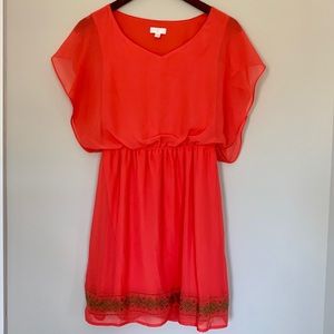Charming Charlie Coral Dress Size Small